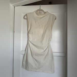 Reformation Alden Mini White Dress - size medium